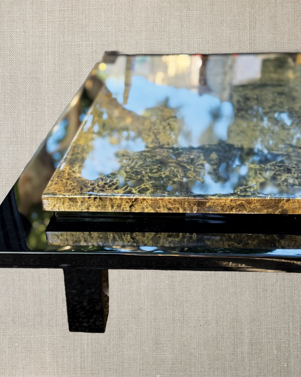 Parisian Lacquered Coffee Table - Midcentury