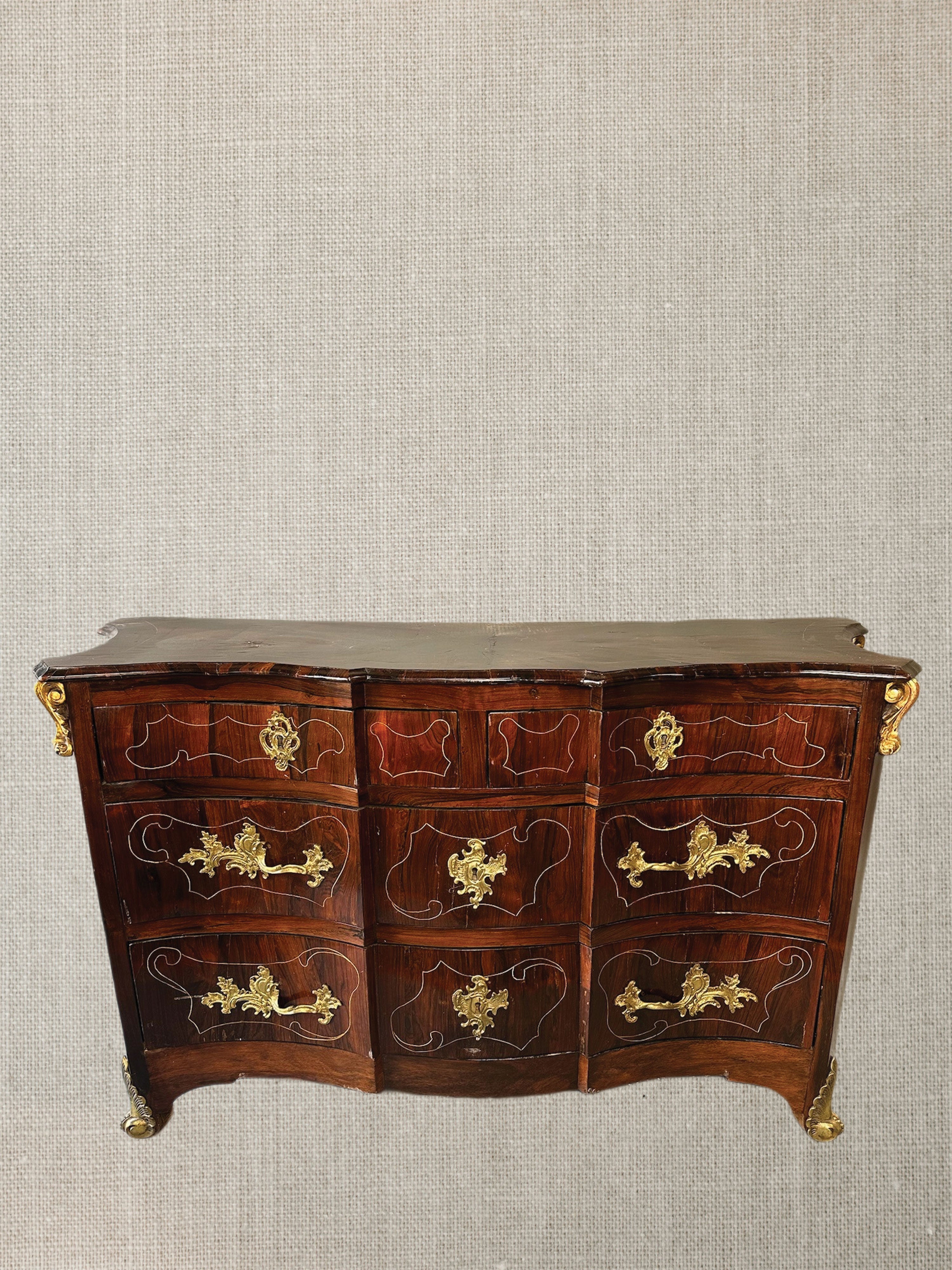 Portuguese Mahogany Chest - c1860