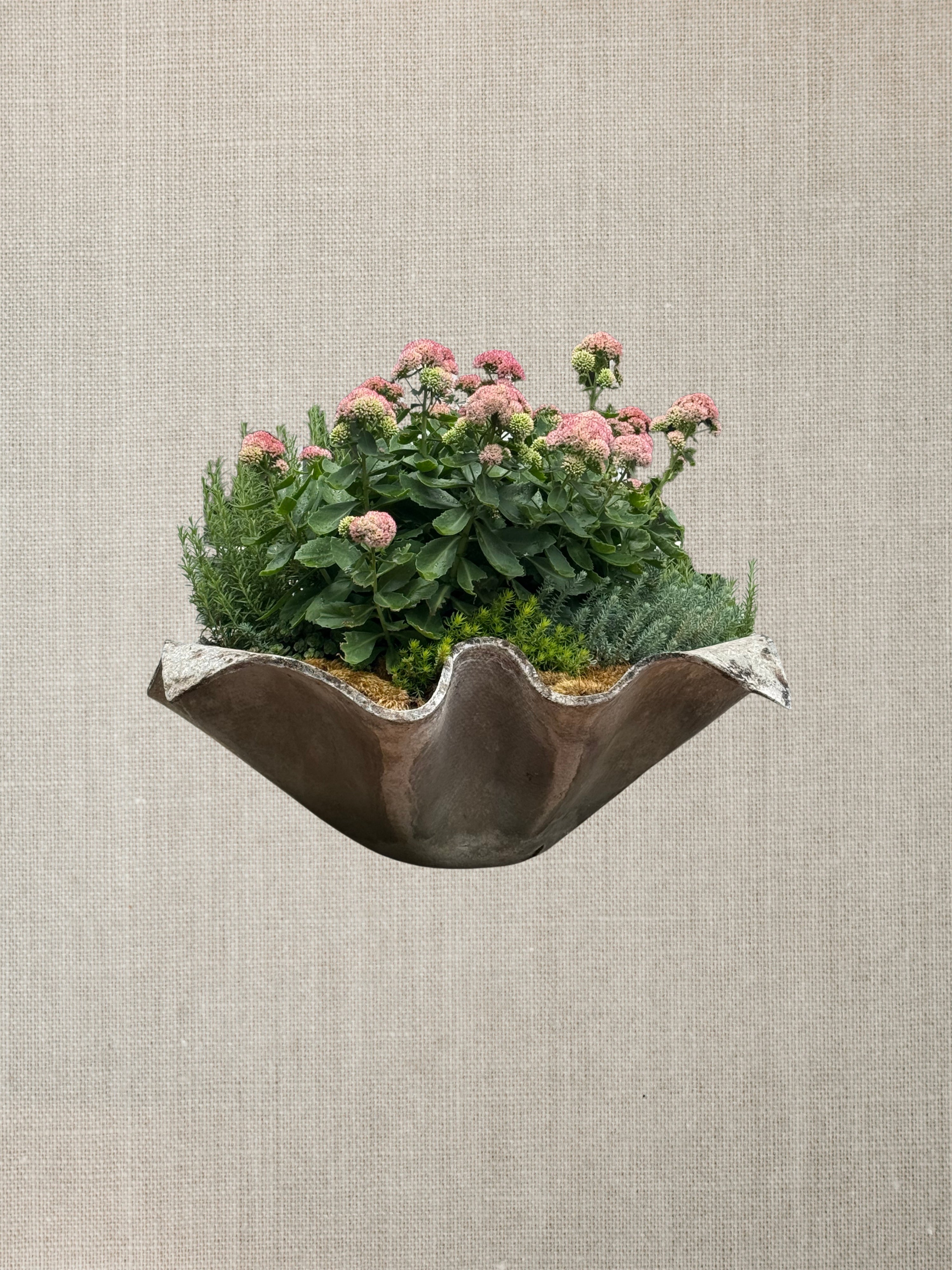 Swiss Handkerchief Planter  - Midcentury