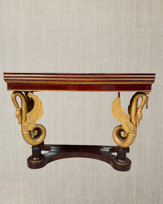 Italian Walnut Gilt Bird Console 1820s