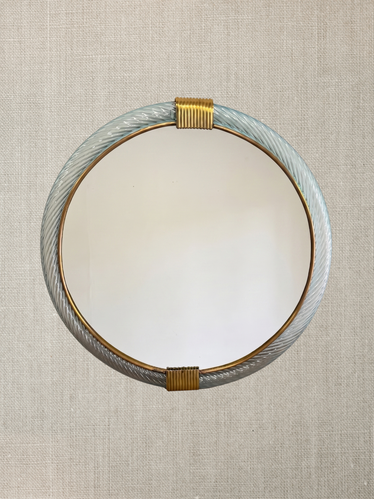 Venetian Murano Glass Mirror - Round