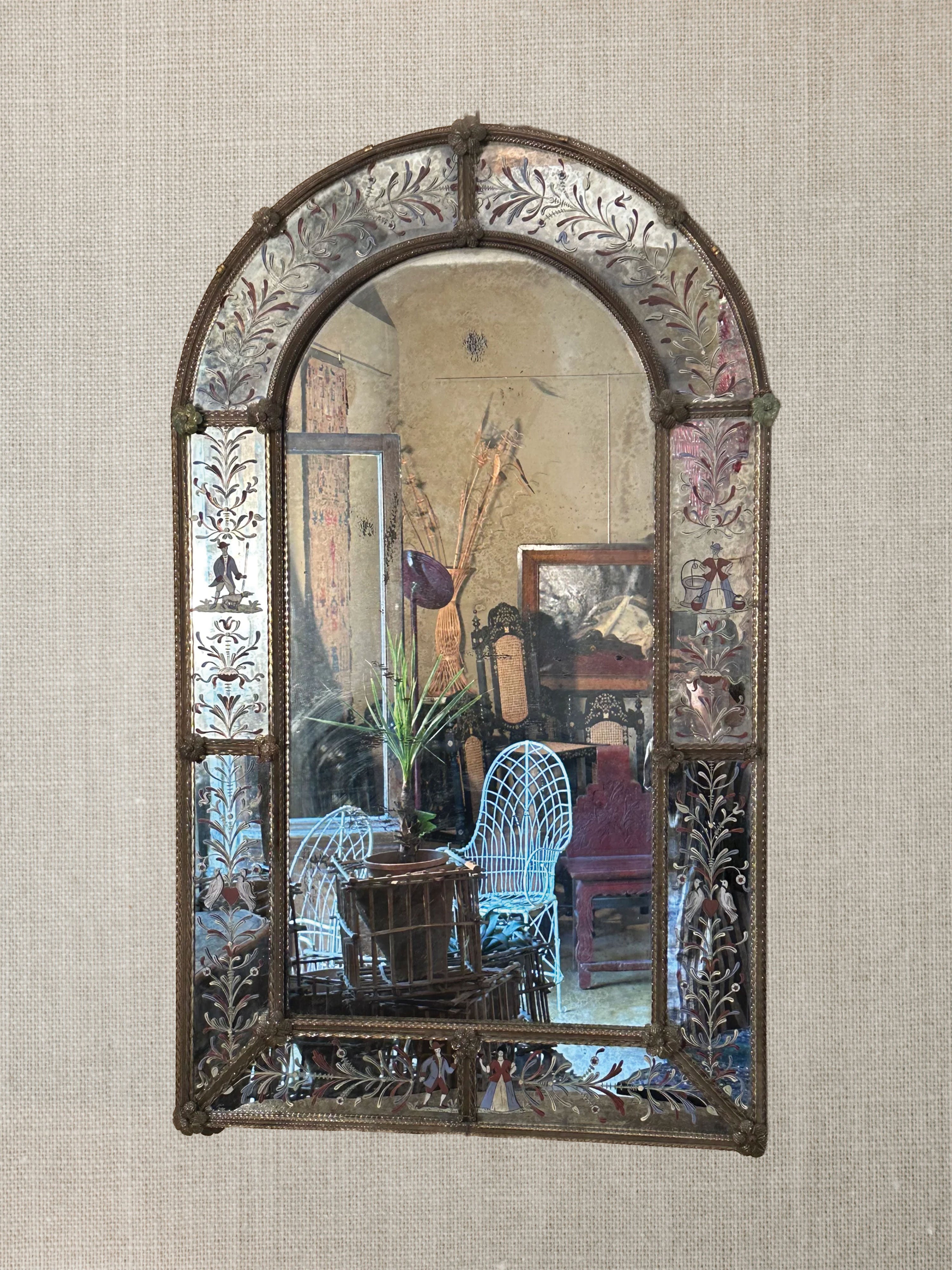Venetian Painted Mirror c1850s