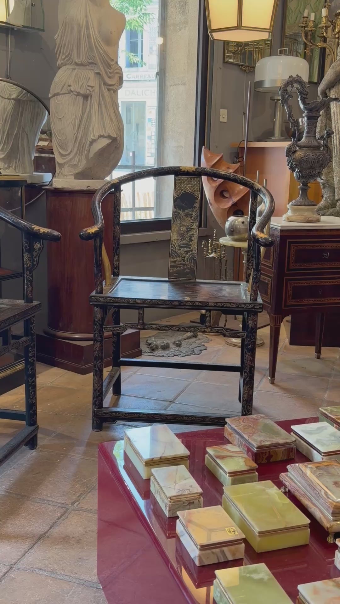 Load video: 1920s French Chinoiserie Chairs - Pair